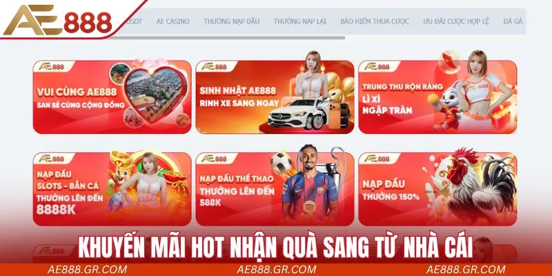 Khuyến mãi hot nhận quà sang từ nhà cái